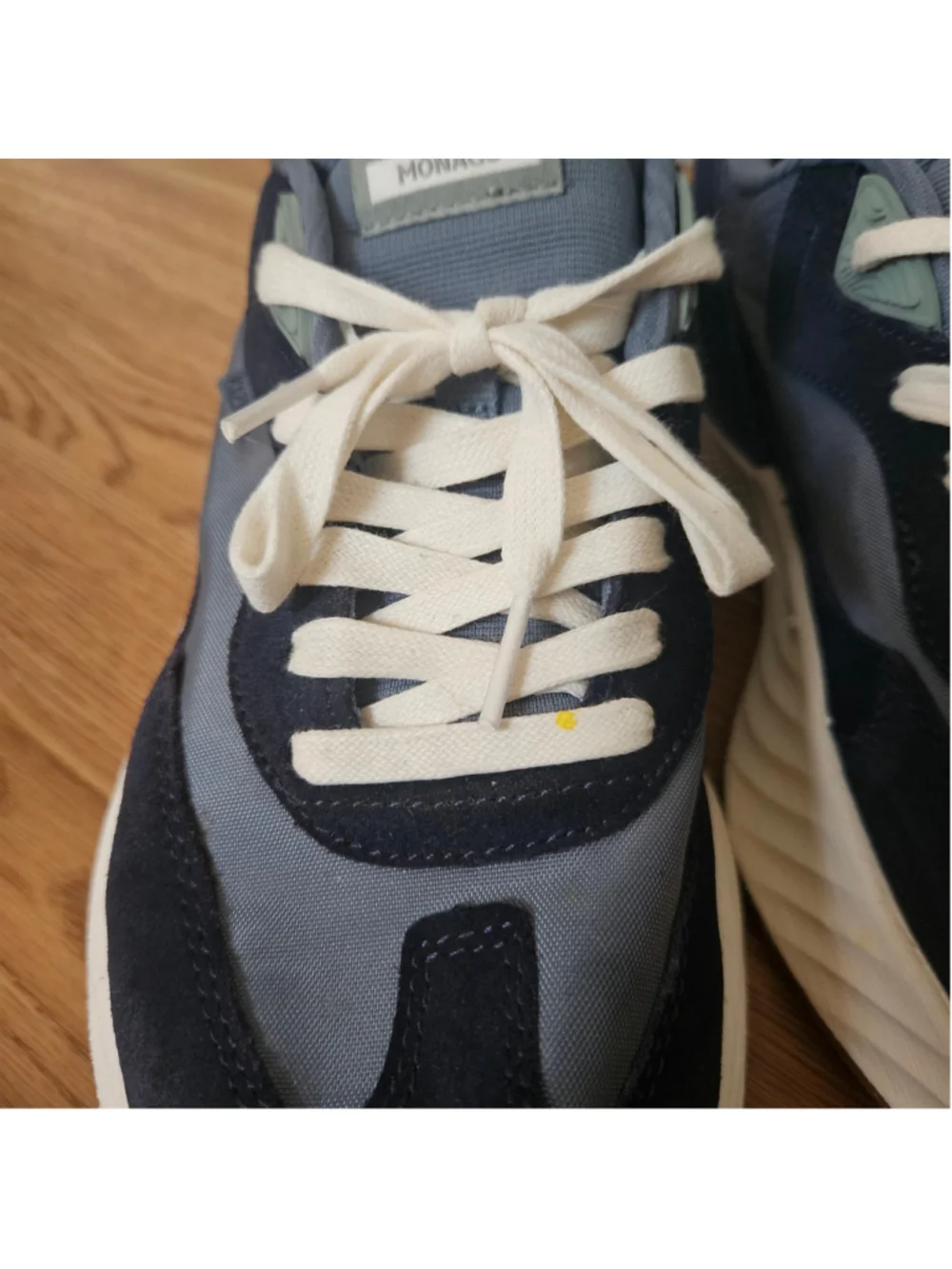 Kizik Monaco Stormy Weather Blue Hands Free Lace Up Sneakers Womens 11 Active